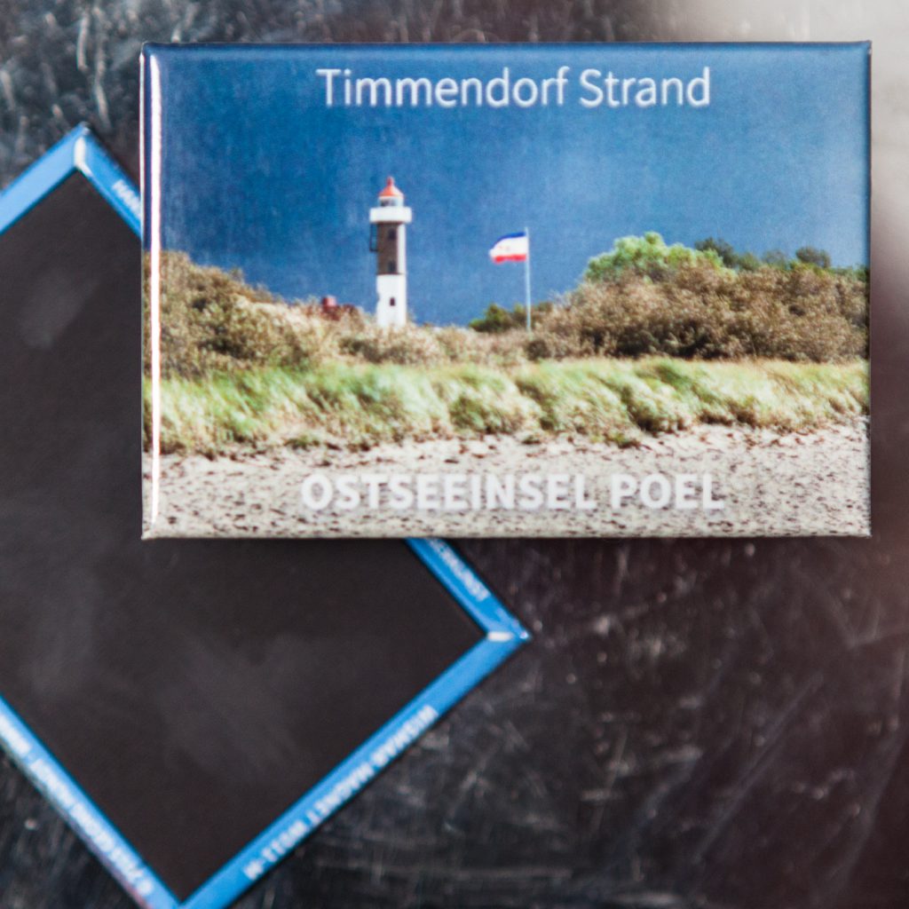 P004-M: Magnet Insel Poel: Strand mit Leuchtturm Timmendorf Strand