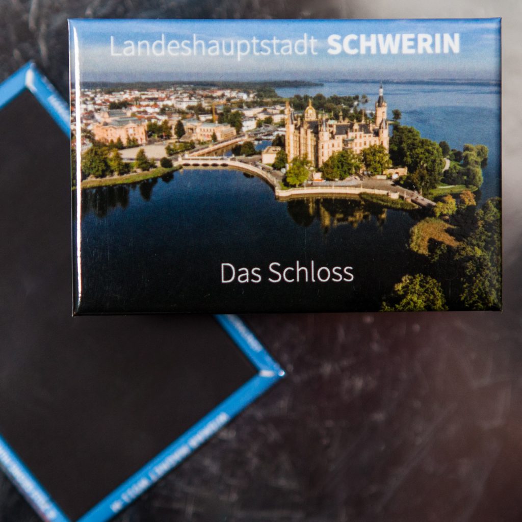 S003-M: Magnet Luftbild Schweriner Schloss