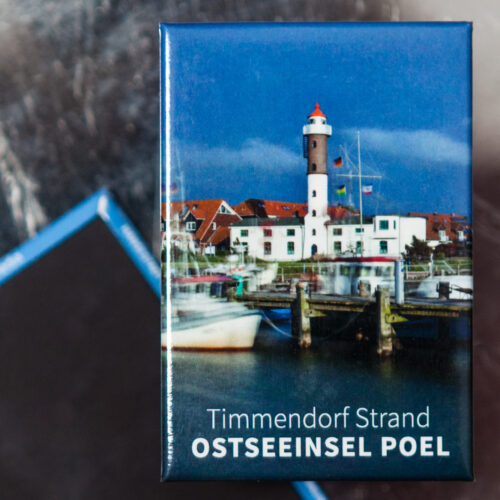 P001-M: Magnet Insel Poel: Hafen und Leuchtturm Timmendorf Strand