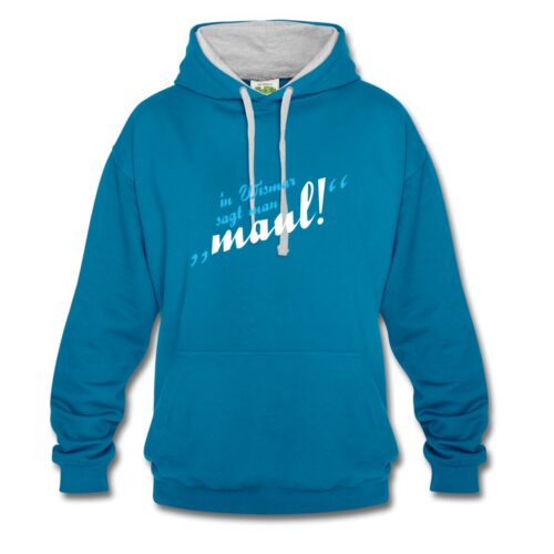 Kaputzenpullover "In Wismar sagt man Maul!" von Georg Hundt