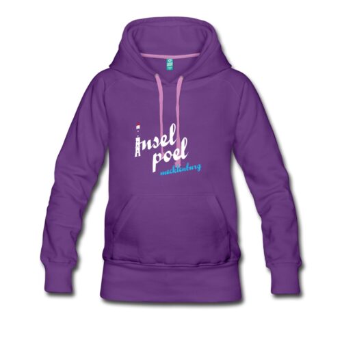 Kaputzenpullover für Frauen "Insel Poel Mecklenburg" mit Leuchtturm von Timmendorf Strand - von Georg Hundt