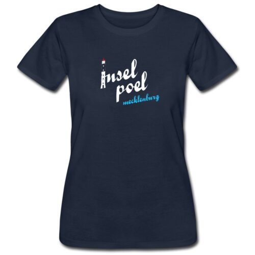 T-Shirt "Insel Poel Mecklenburg" mit Leuchtturm von Timmendorf Strand - von Georg Hundt