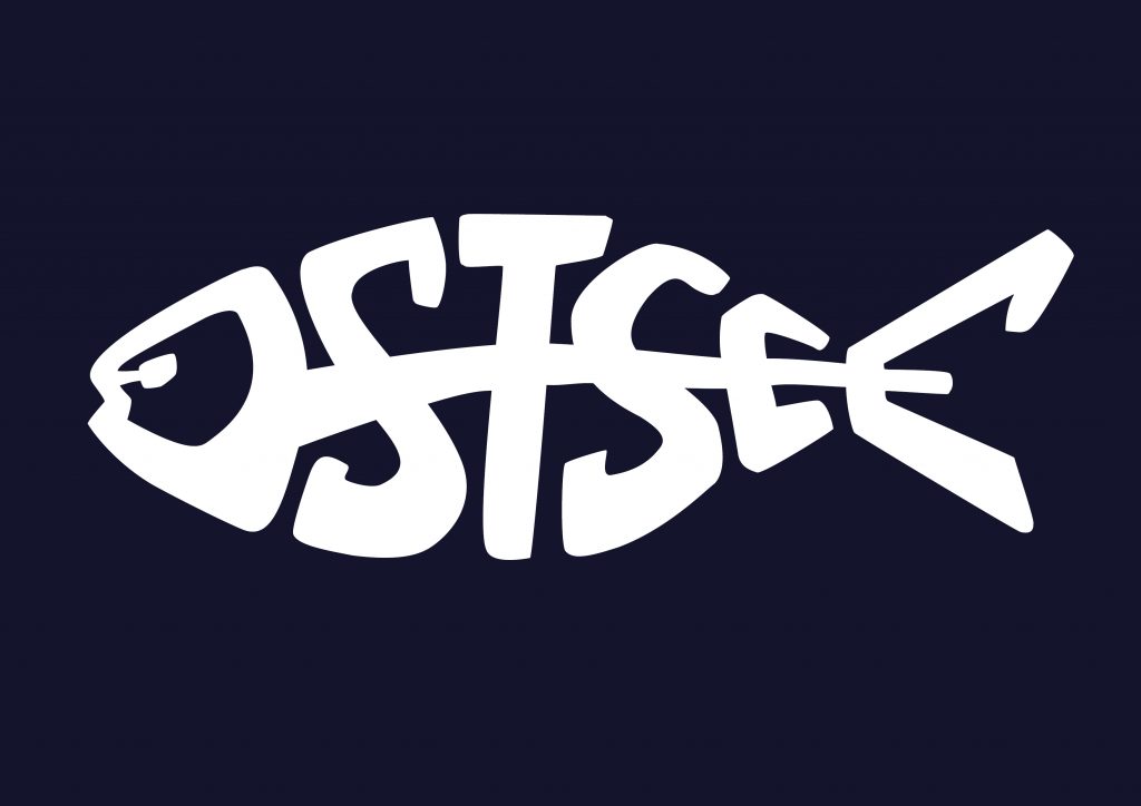 Konturaufkleber Typofisch "Ostsee"