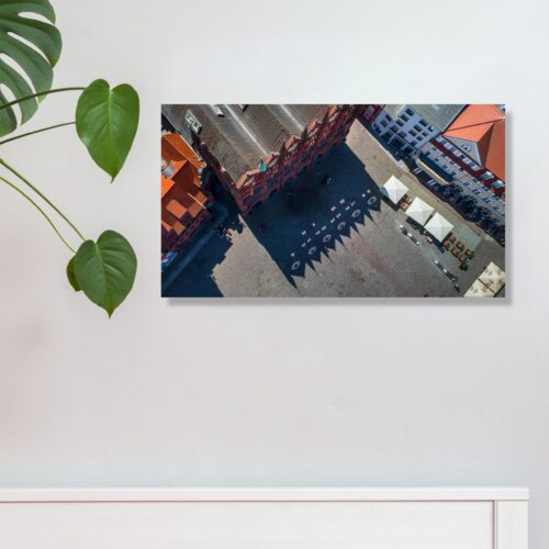 Wandbild ST02 Stralsund Rathaus (42 x 24 cm, Kunstdruck)