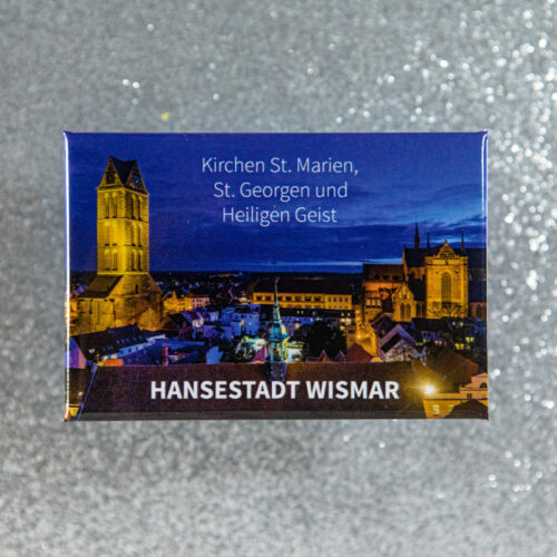 Magnet Wismar W071-M: Kirchen St. Marien, St. Georgen und Heiligen Geist