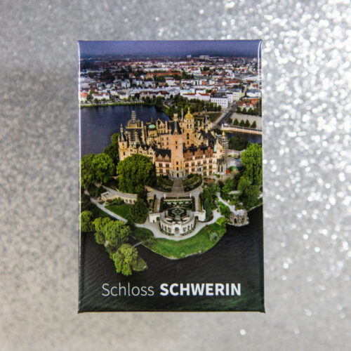 Magnet Schwerin S005-M: Luftbild Schweriner Schloss Ostseite (hoch)