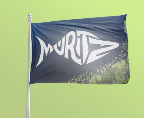 Fahne / Flagge Typofisch MÜRITZ