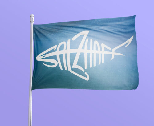 Fahne / Flagge Typofisch SALZHAFF