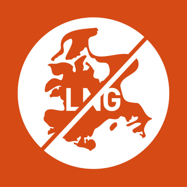 LNG: Kein LNG-Terminal vor Rügen. Aufkleber fürs Auto. Leider Nicht Geil.