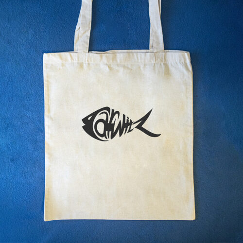 Jutebeutel mit Typofisch "Carwitz"